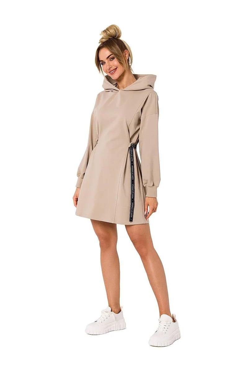 Robe sweat beige courte casual