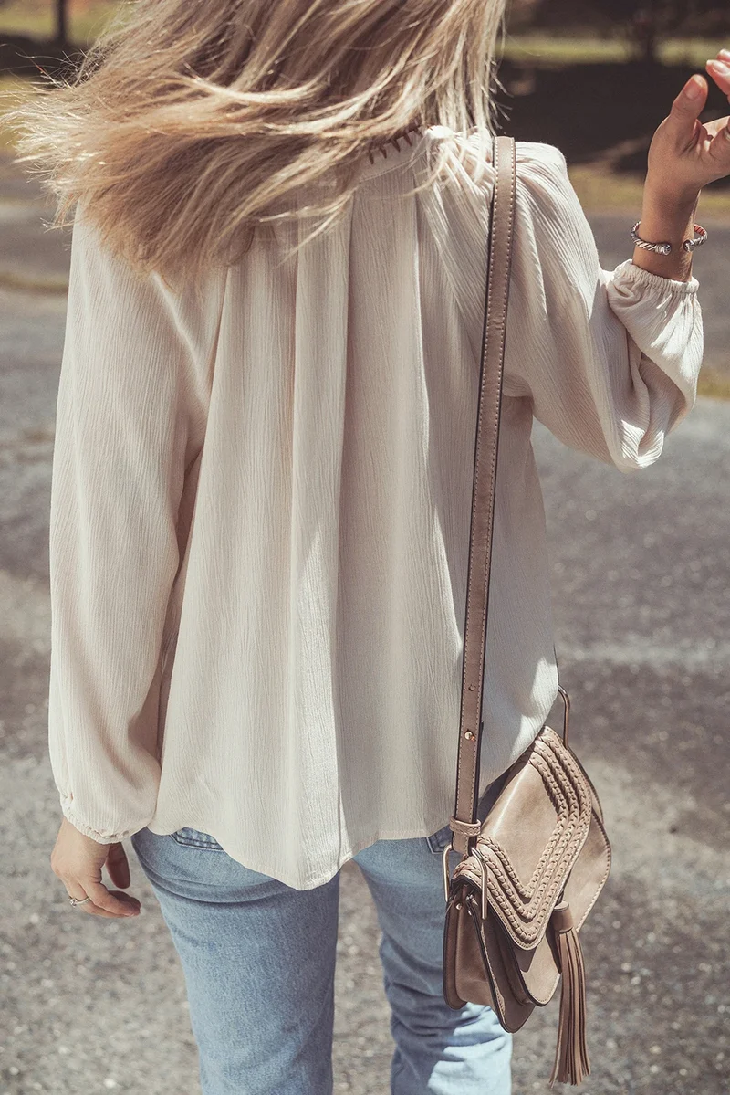 Blouse bohème femme à broderies