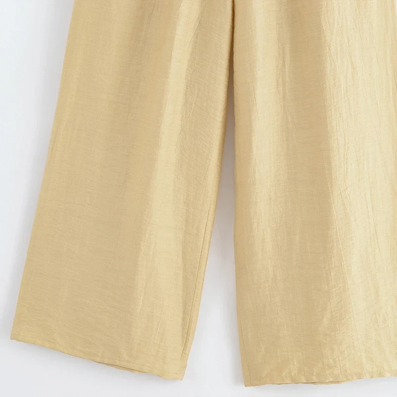 Ensemble marron pantalon et blouse