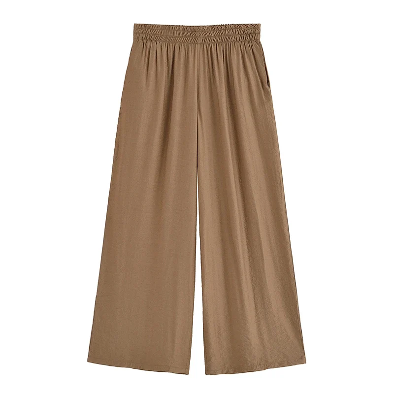 Ensemble marron pantalon et blouse