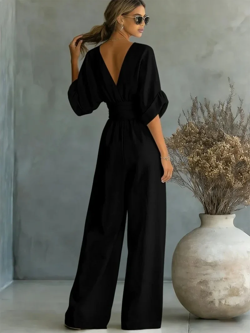 Combinaison bohème chic noire