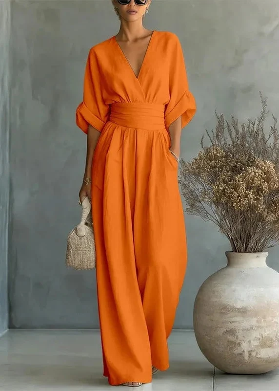 Combinaison bohème chic orange