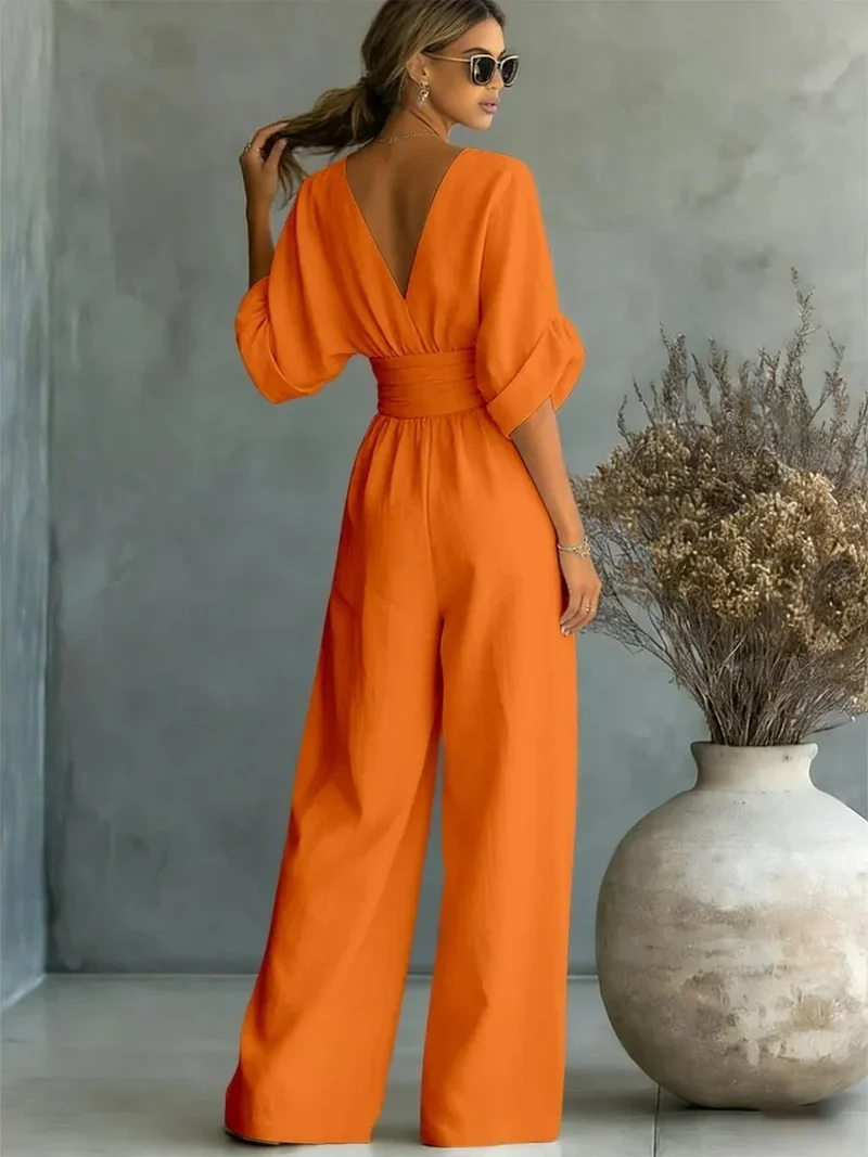 Combinaison bohème chic orange