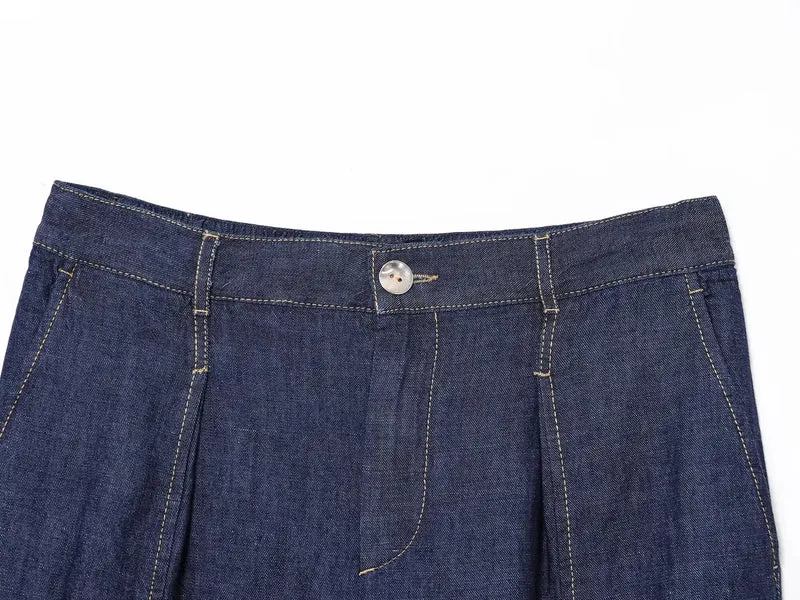 Ensemble femme denim bleu foncé