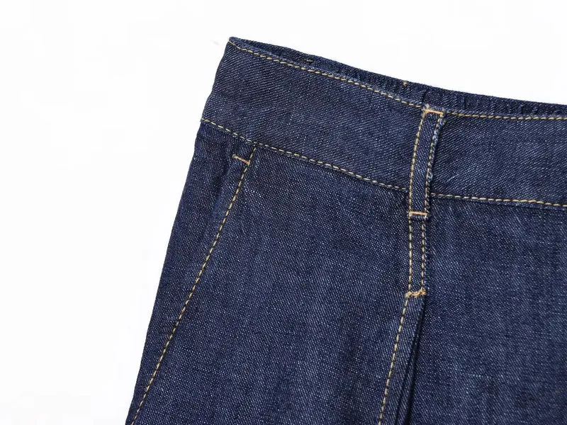 Ensemble femme denim bleu foncé