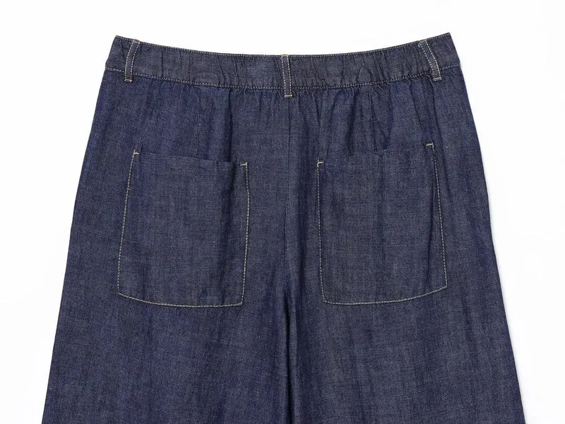 Ensemble femme denim bleu foncé