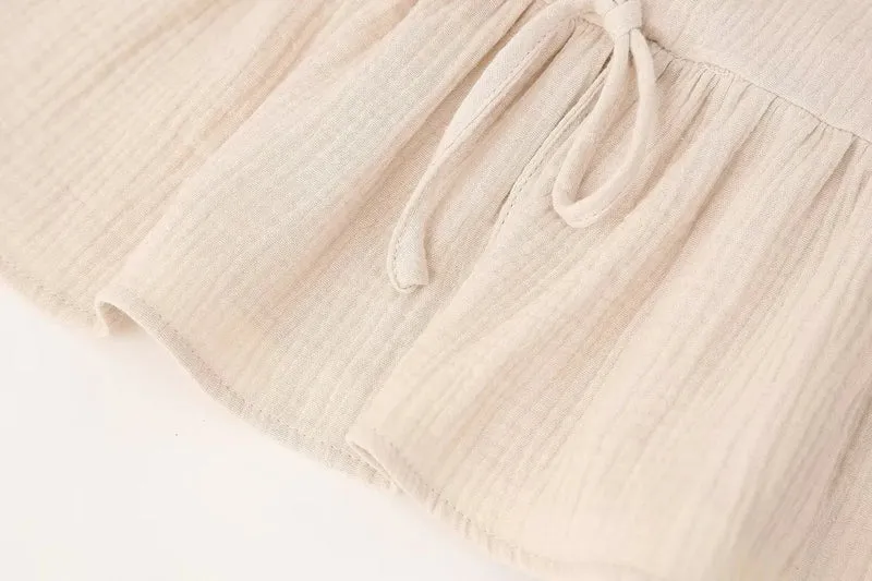 Ensemble femme rose bohème ample