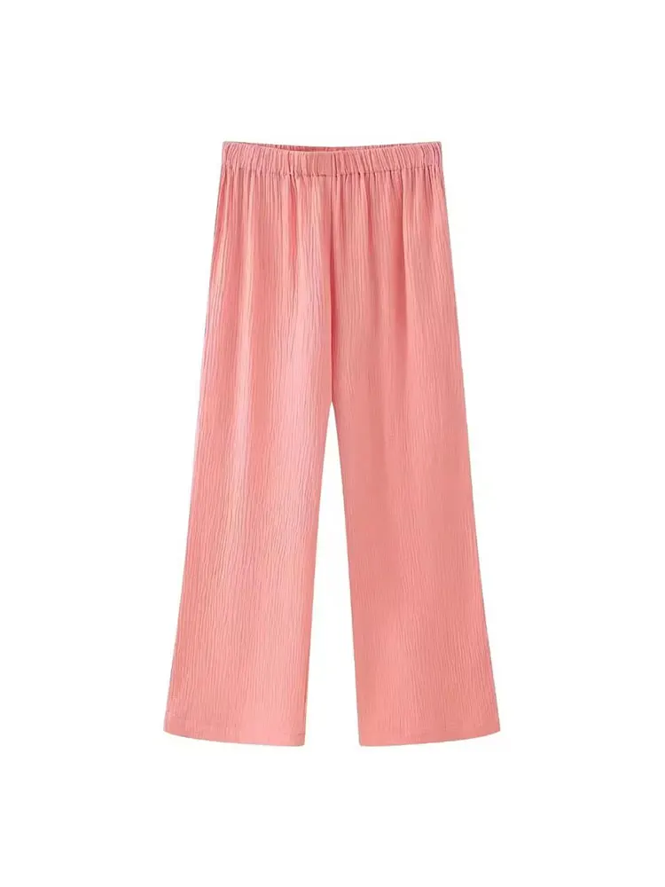 Ensemble femme rose bohème ample