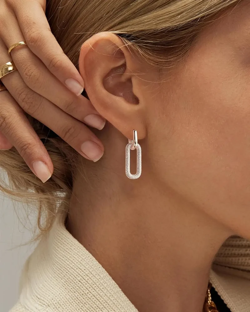 Boucles d’oreilles anneaux chic