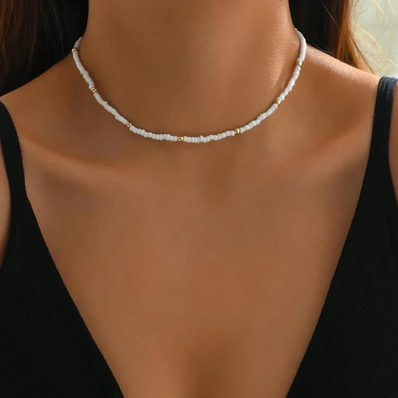Collier bohème chic femme en coquillage