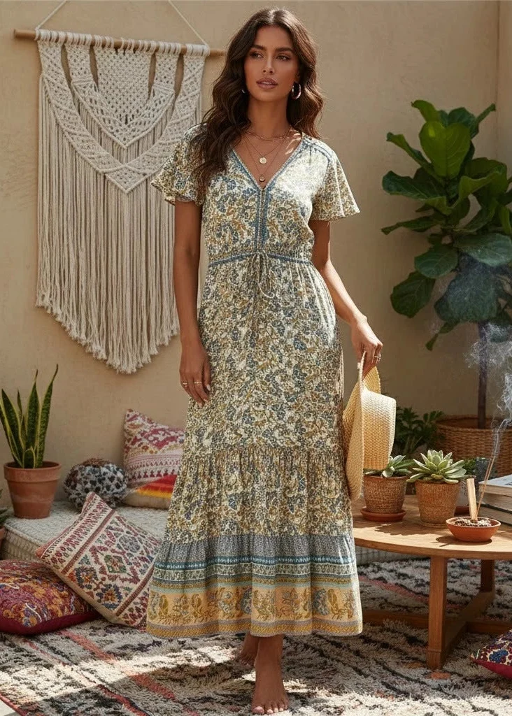 Robe Tendance Bohemienne Chic