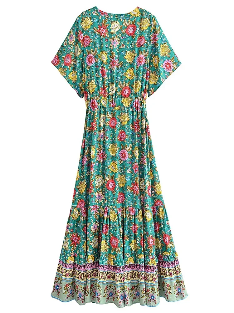 Robe Longue Hippie Verte Boheme