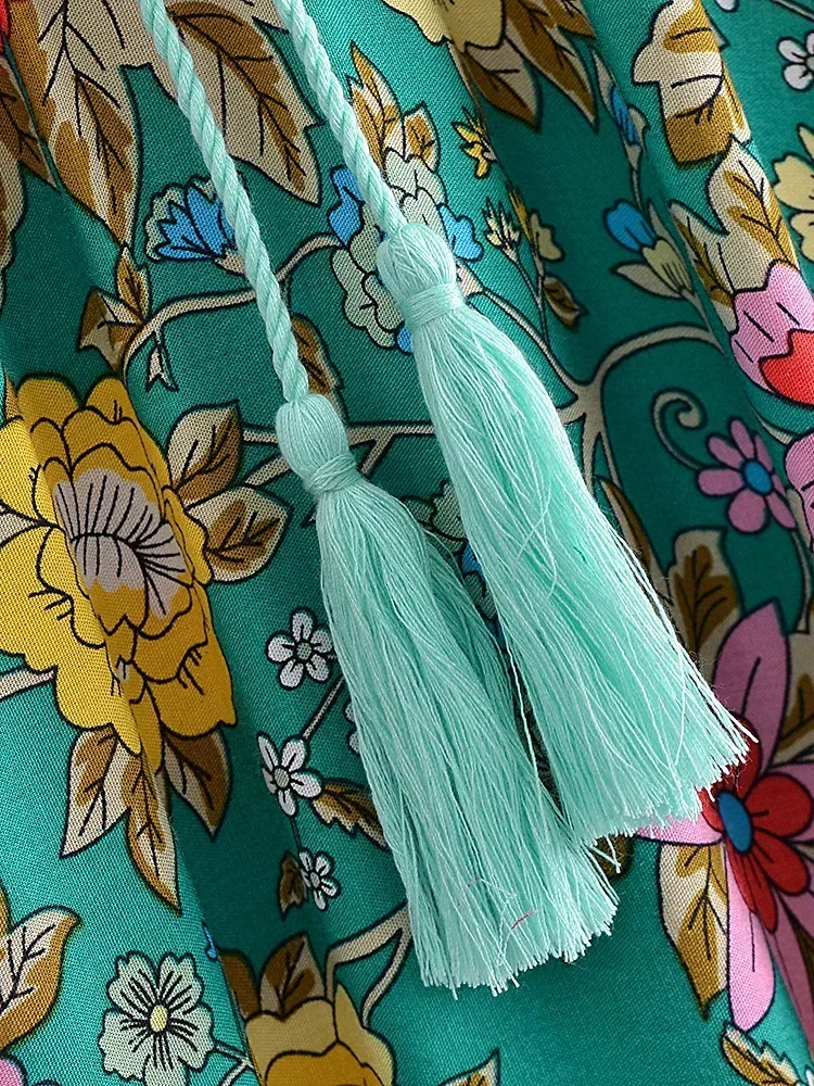 Robe Longue Hippie Verte Boheme