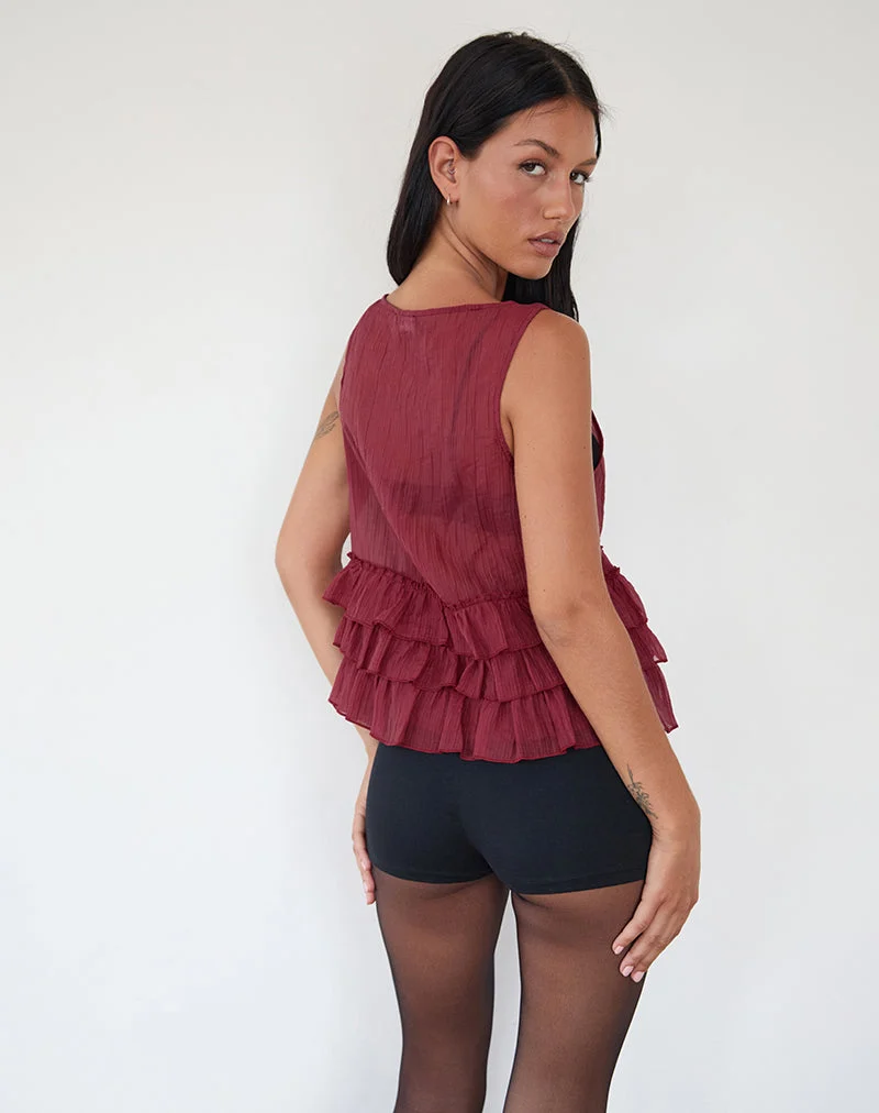 Chemisier non doublé Lamina, marron