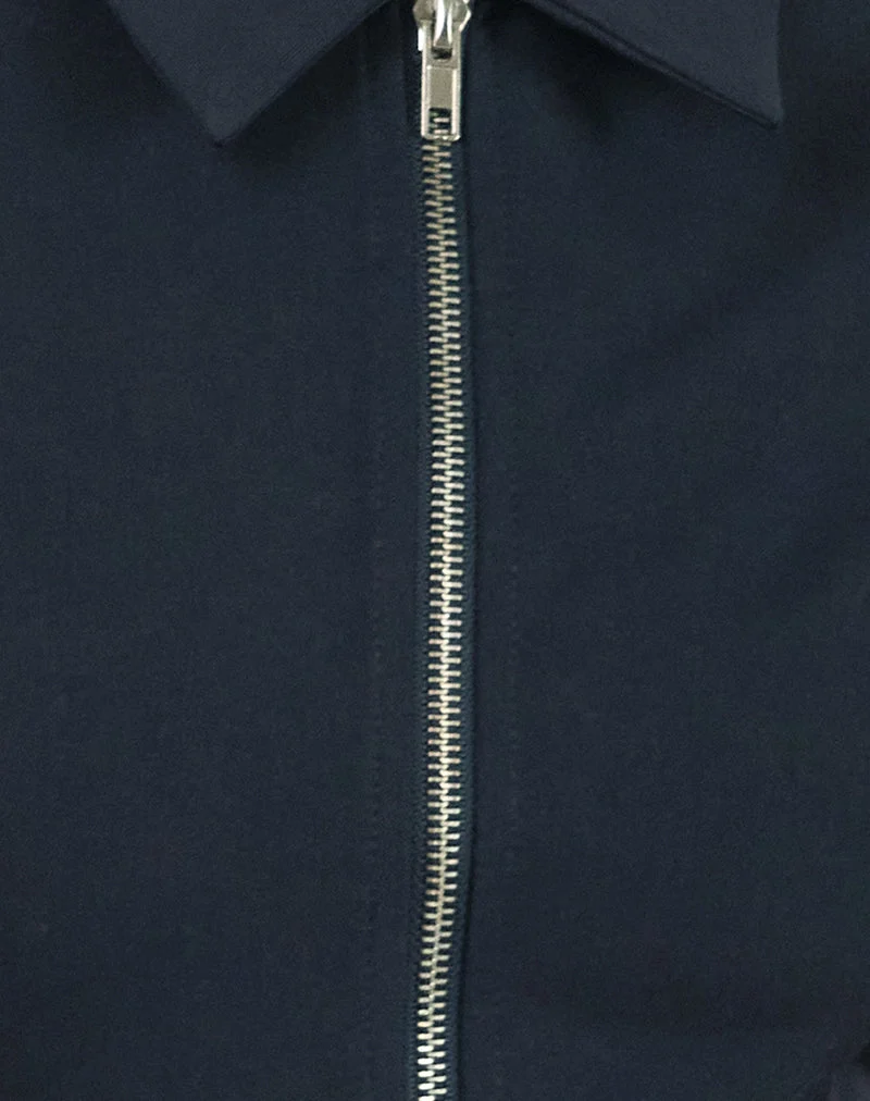 Janae Vest Top in Tailoring Navy