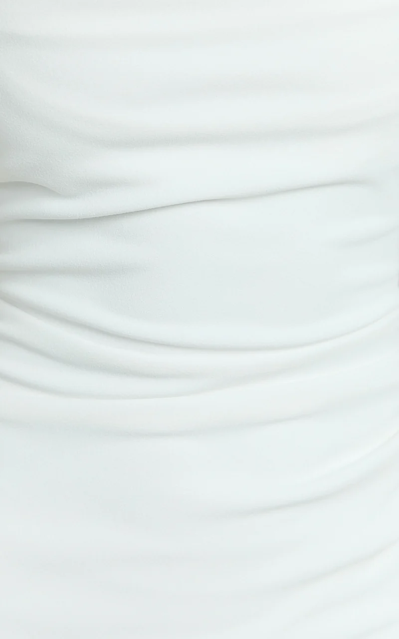 Tabitha Maxi Dress - Cowl Neck High Split Dress in Ivory