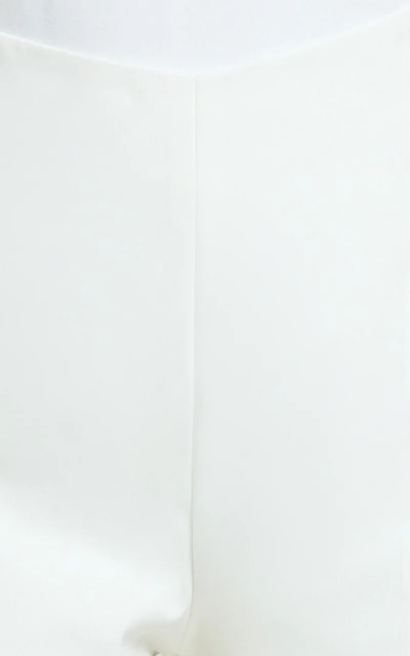 Cassandra Shorts - High Waisted Fitted Micro Shorts in White