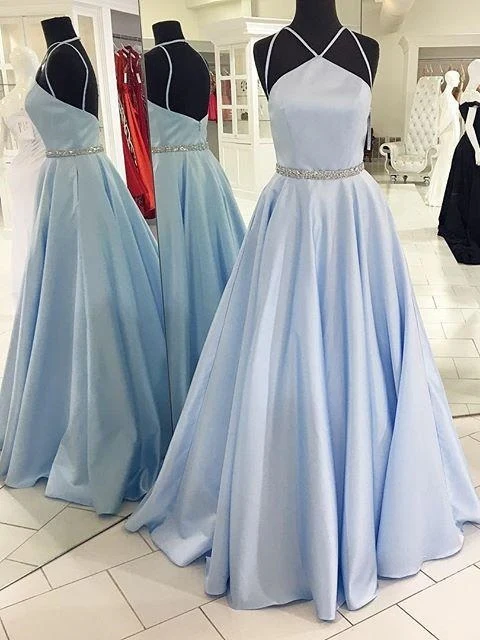Robe de bal bleu clair pâle robe de bal robe de bal longue robe de bal Disney MA171