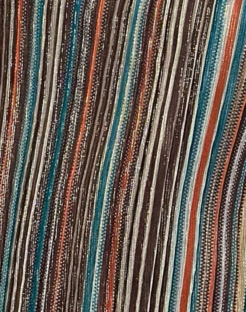 Mini robe Cheria, Shimmer Plisse Blue Brown