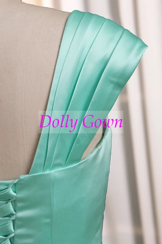Robe de demoiselle d'honneur vintage style années 50, longueur thé vert menthe