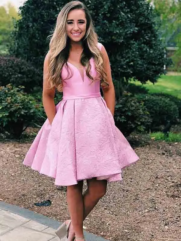 Robe de soirée courte rose | Robe de bal courte