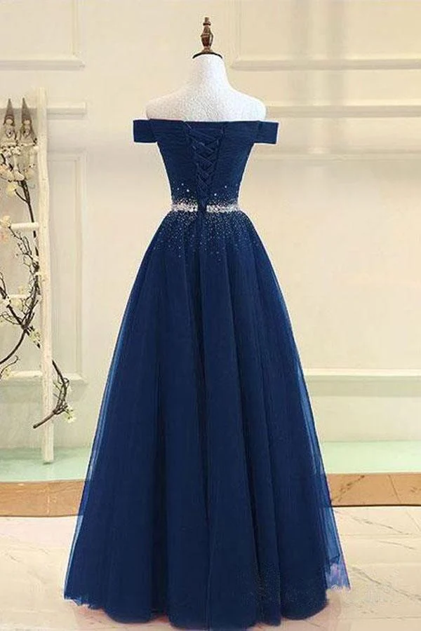 Robe de bal en tulle rouge à épaules dénudées | Robe de danse de 8e année