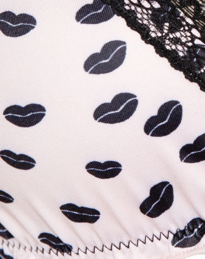 Soutien-gorge Kia en Pink Micro Lips Black