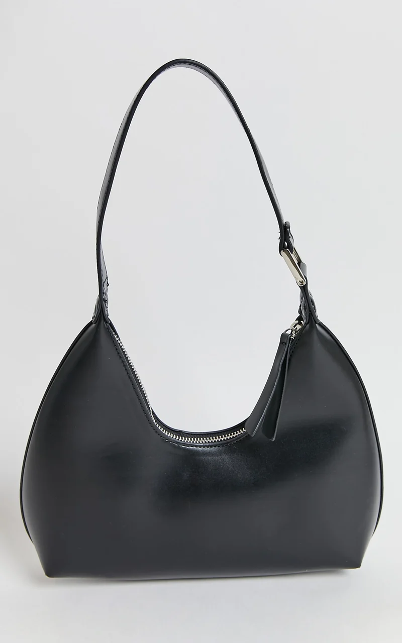 Calabasas Bag - PU Shoulder Bag in Black