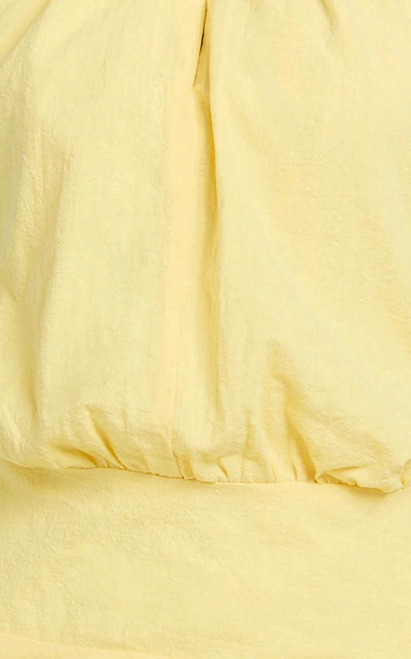 Violetta Mini Dress - Halter Neck Dropped Waist Fit and Flare Dress in Lemon