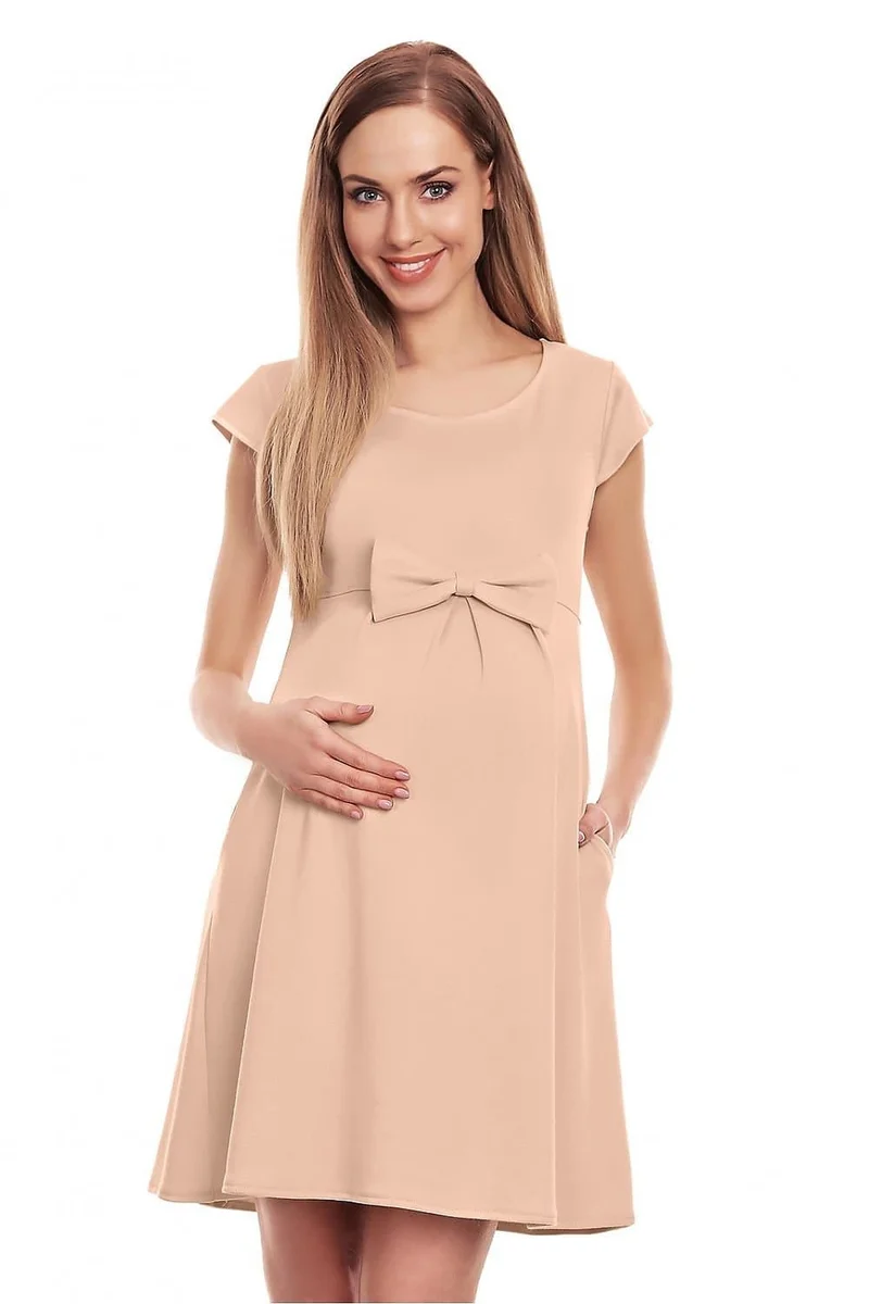 Robe grossesse beige