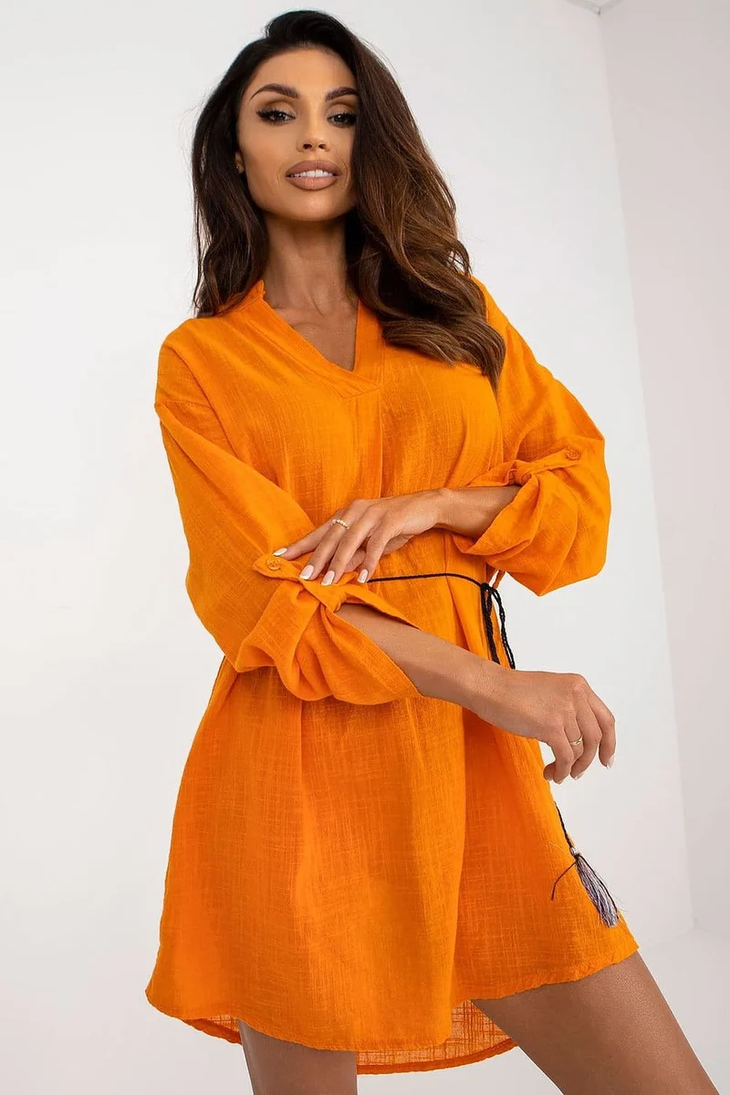Robe courte gaze de coton