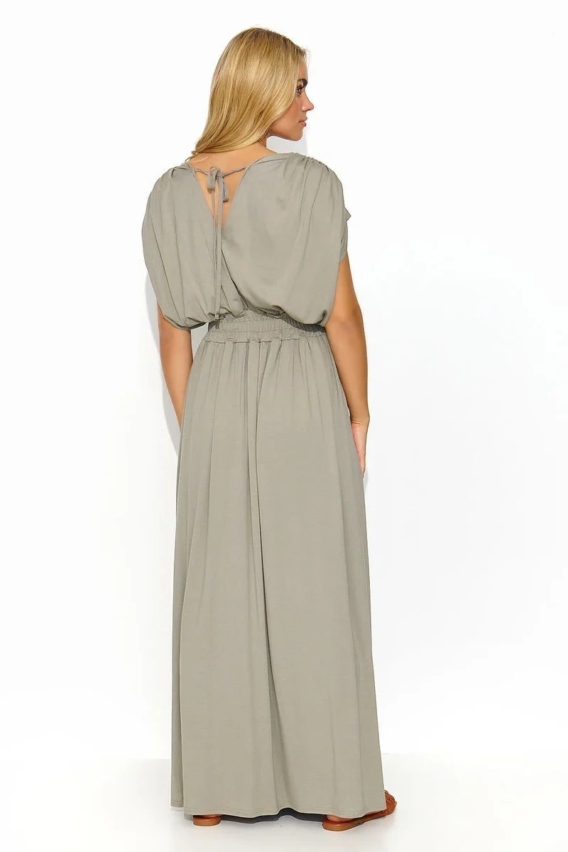 Robe vert sauge longue