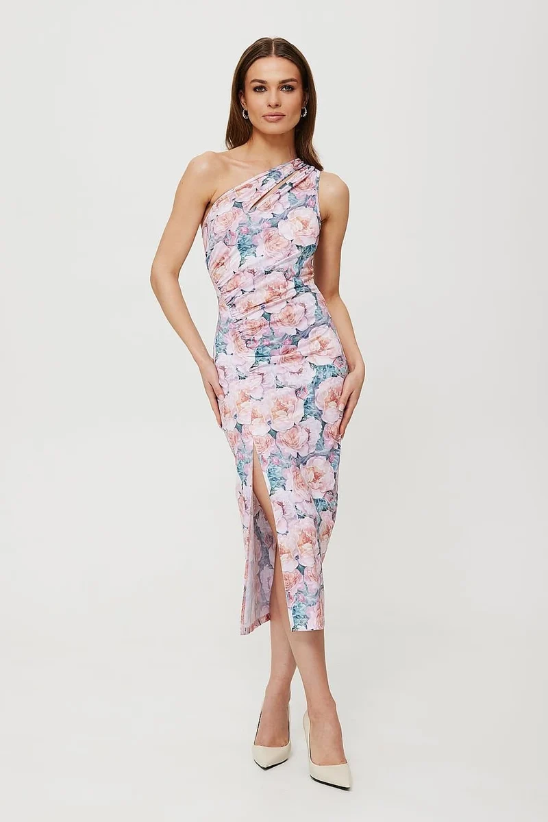 Robe invitée mariage fleurie