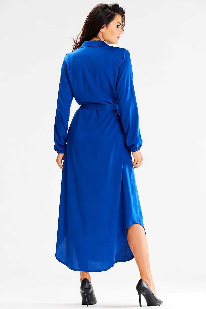 Robe chemise bleu