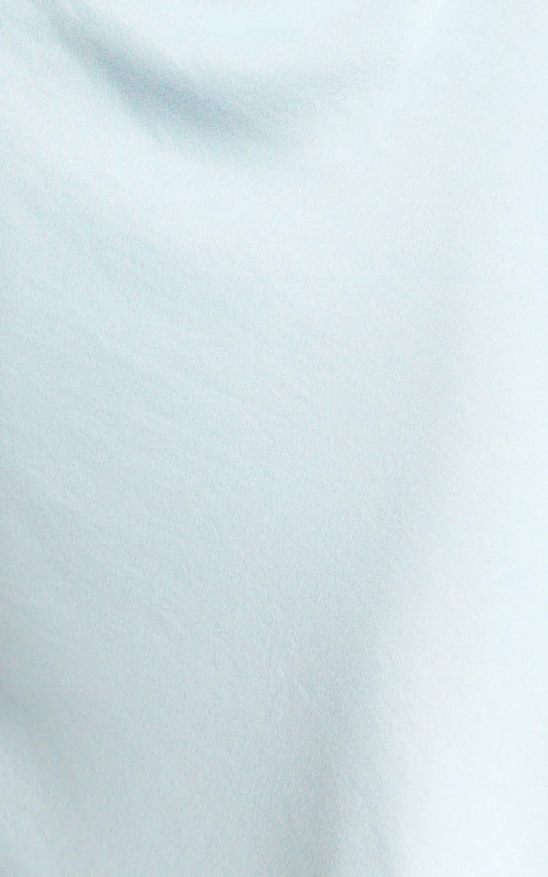Lira Maxi Dress - One Shoulder Satin Dress in Pale Blue