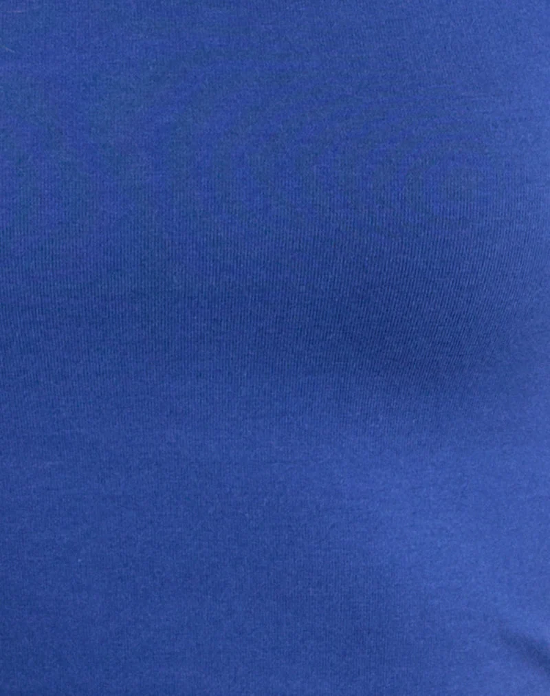 T-shirt Agneta dans un mélange de bleu éclatant et de couleur « buttermilk »