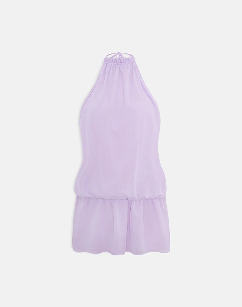 Mini-robe Veloria couleur lilas