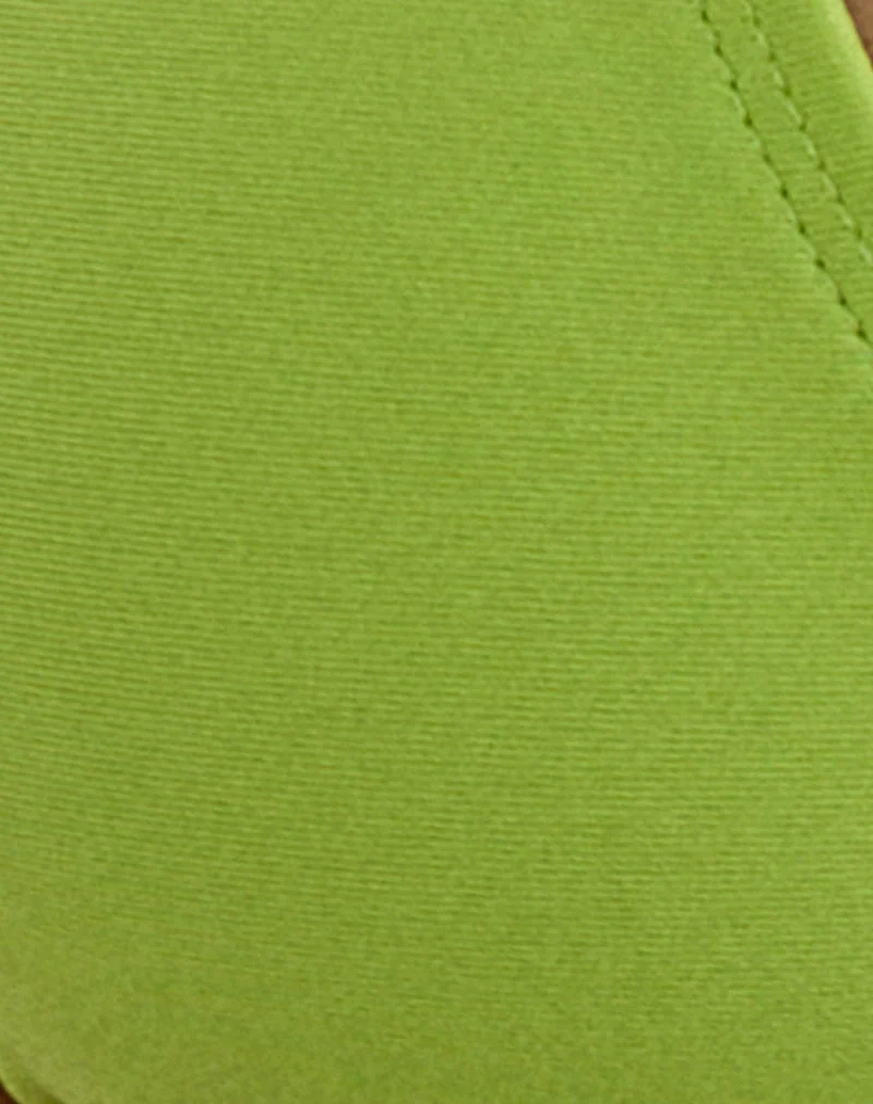 Haut de bikini Padusi couleur chartreuse