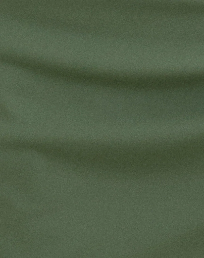 Sarong Purwa en sauge foncé mat