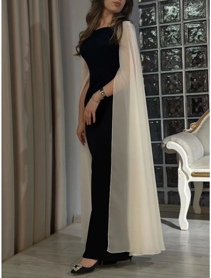Robe de soirée élégante et longue fourreau pour mariage, bal, soirée