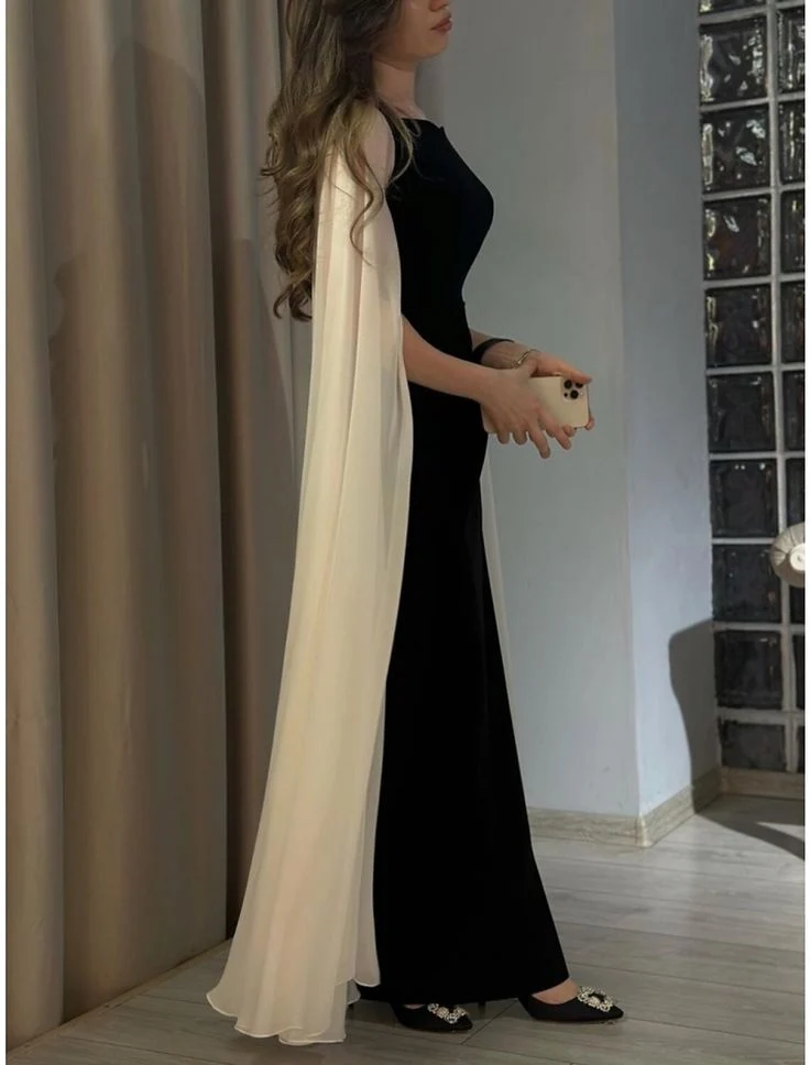 Robe de soirée élégante et longue fourreau pour mariage, bal, soirée