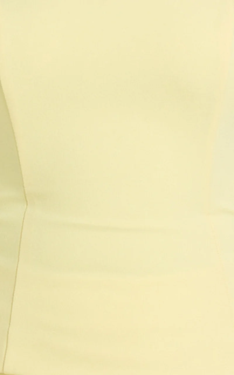 Anya Two Piece Top and Skirt Set - Strapless Fit And Flare Top And Maxi Skirt in Lemon