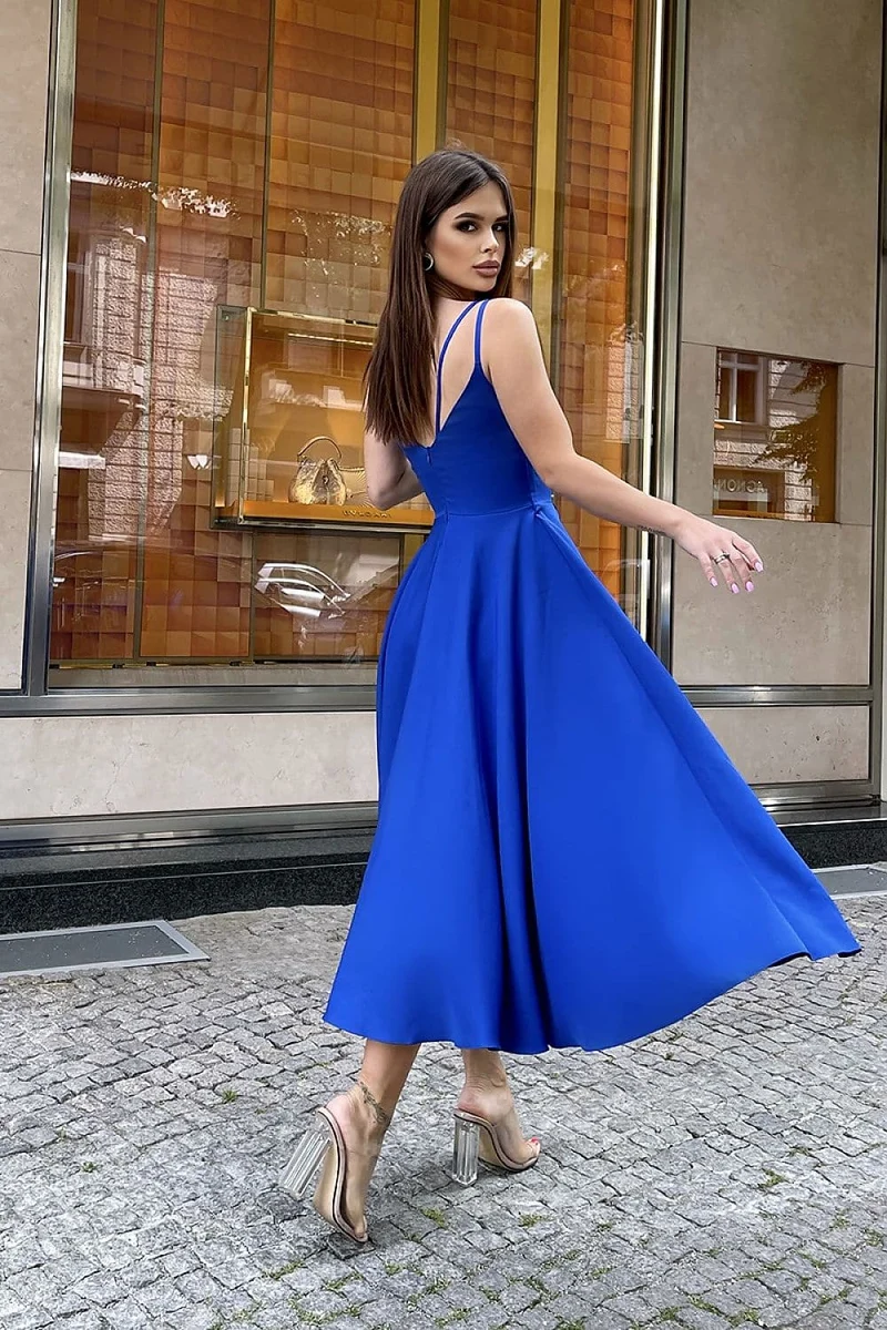 Robe dos nu midi chic