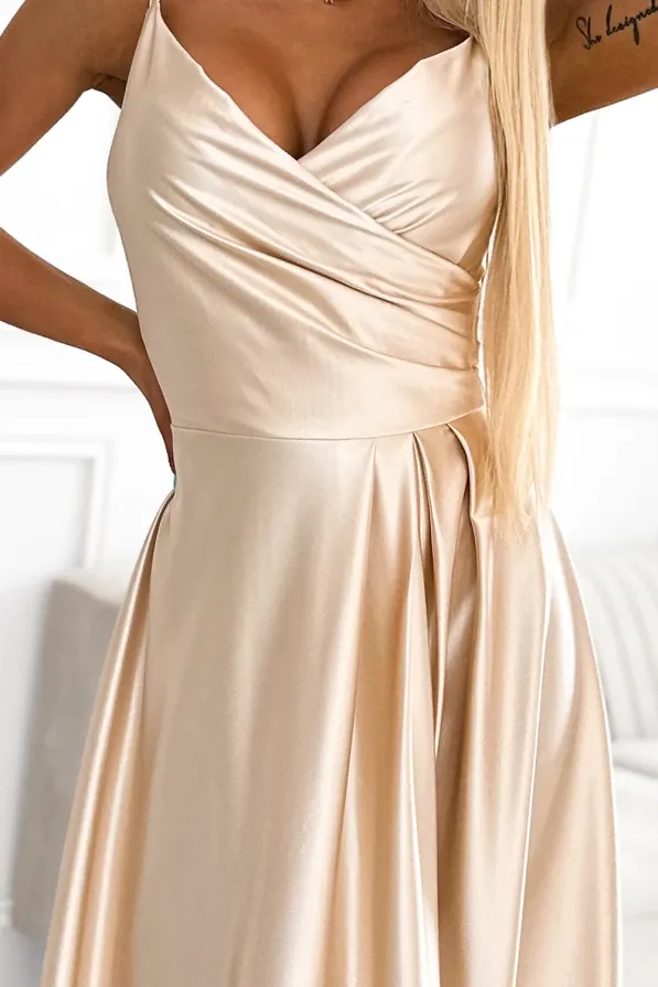 Robe de soirée chic dorée
