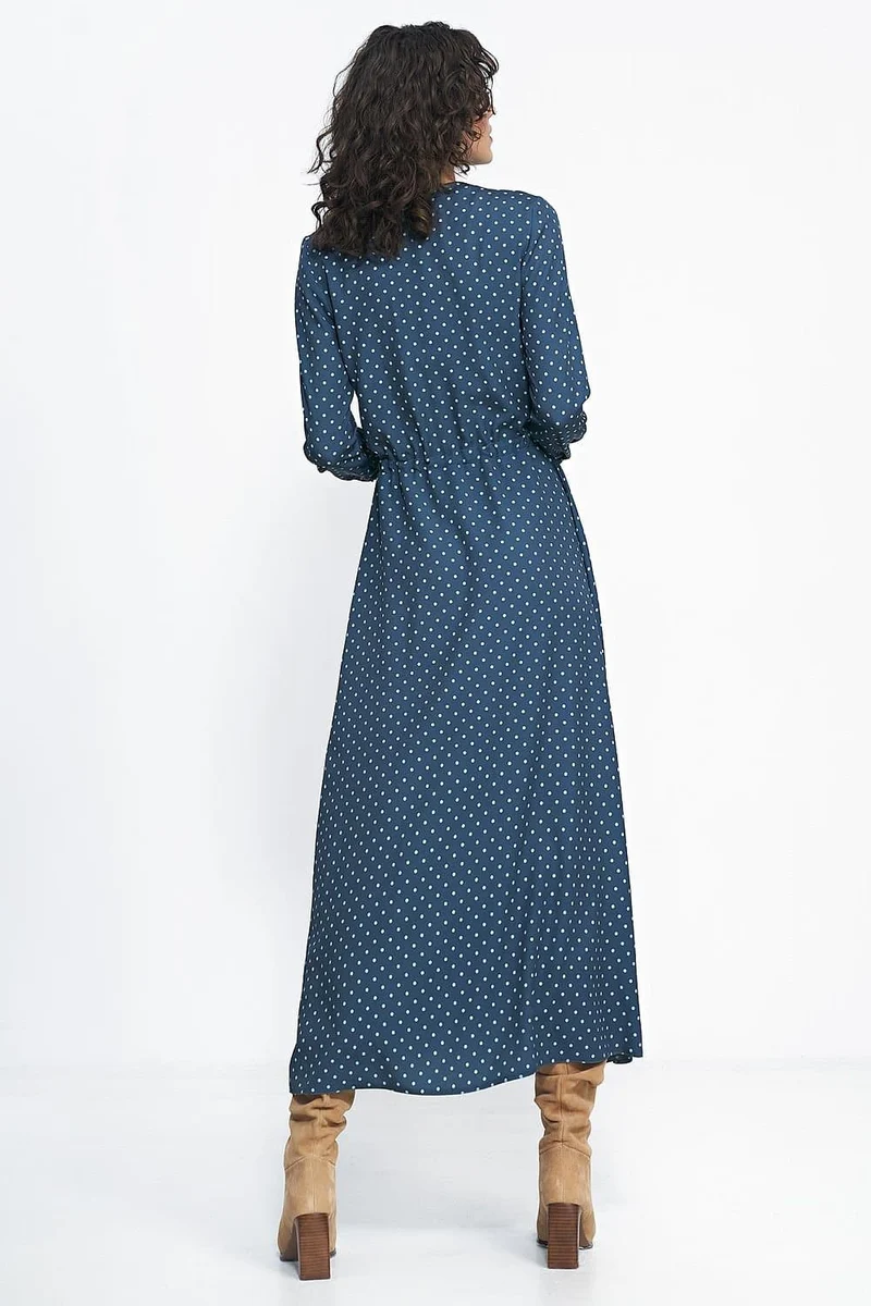 Robe longue à boutons