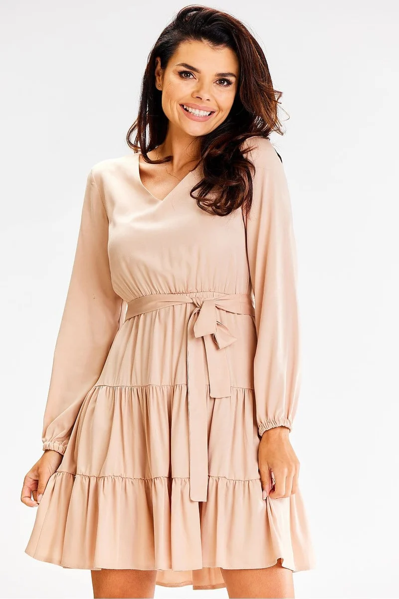 Robe champêtre beige