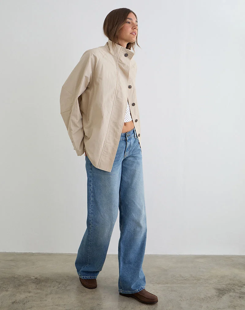 Veste oversize Saipul, couleur beige