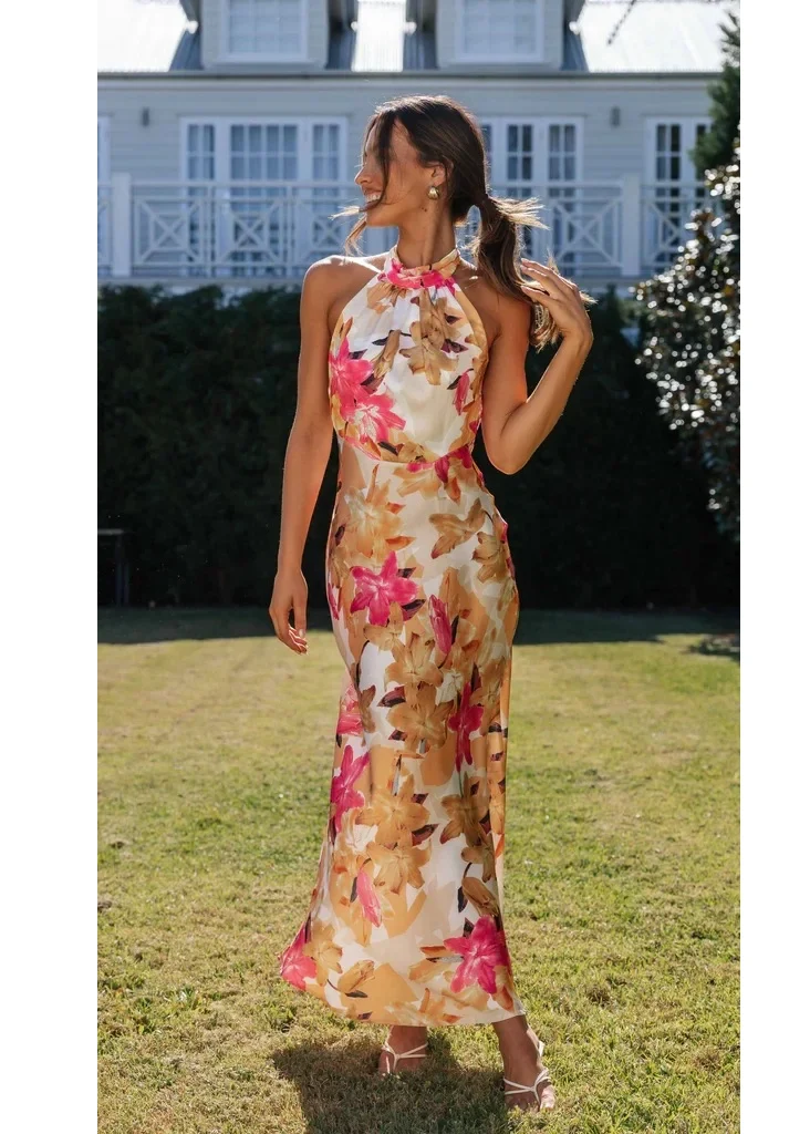 Robe Tendance Boheme Col Halter