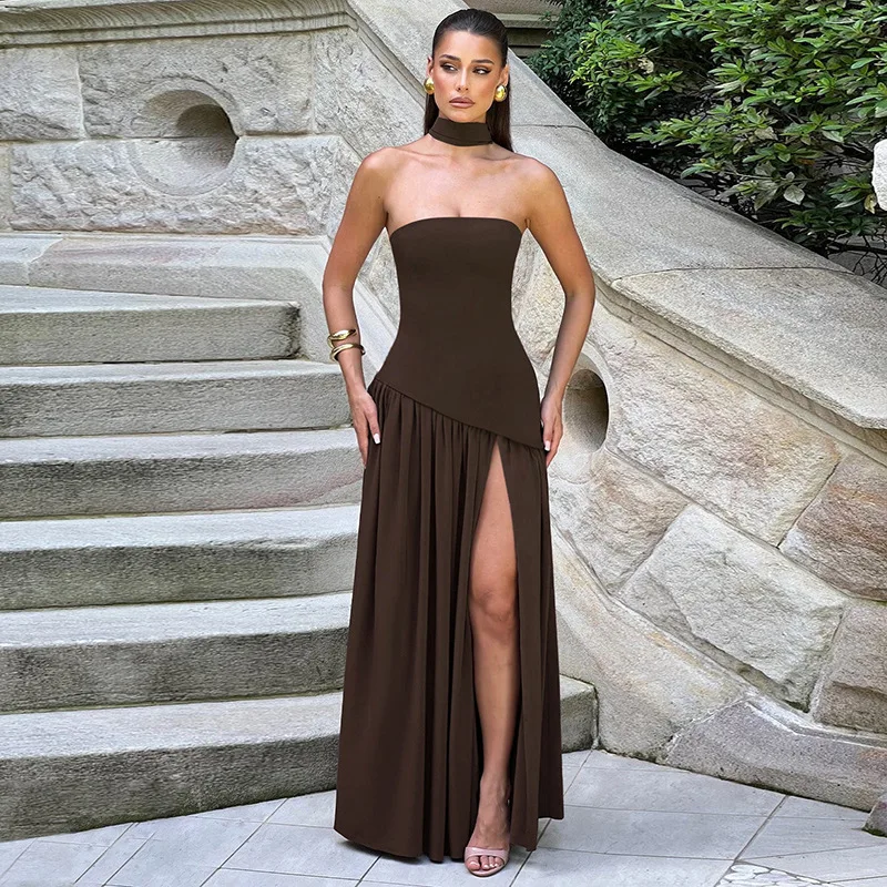 Robe longue chic blanche mariage