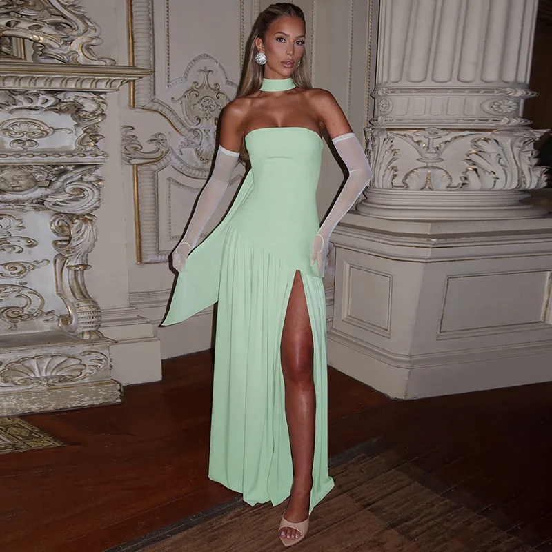 Robe longue chic blanche mariage